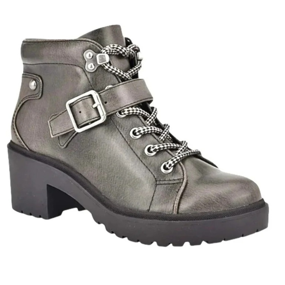 Indigo rd MIRABEL Pewter Block Heel Chunky Heel  boots size 7